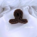 DUDOJIU♡｜🇰🇷正韓飾品✈️ 韓國帶回 ♡小香風毛絨＆珍珠造型交叉髮夾 小鯊魚夾 抓夾-規格圖9