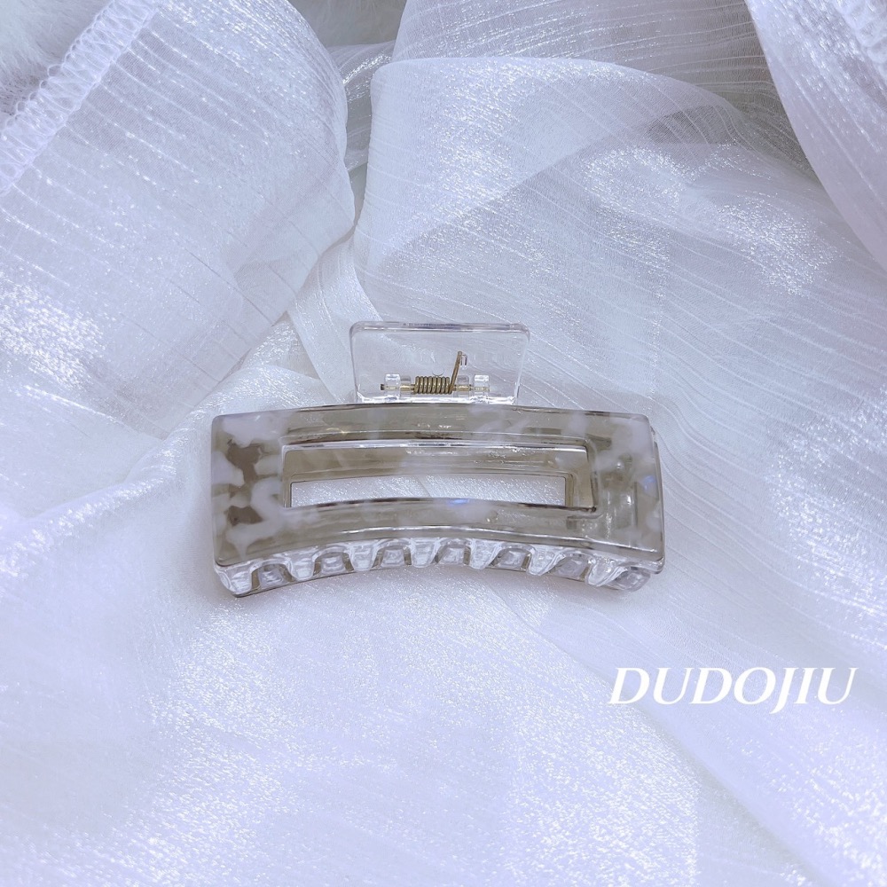 DUDOJIU♡｜🇰🇷正韓飾品✈️ 韓國帶回 ♡美人魚醋酸鏤空｜美人魚醋酸交叉 鯊魚夾 髮夾 抓夾-細節圖3
