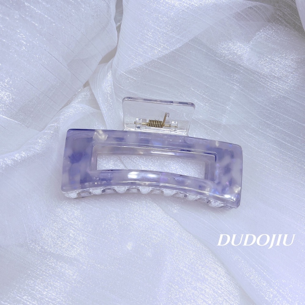 DUDOJIU♡｜🇰🇷正韓飾品✈️ 韓國帶回 ♡美人魚醋酸鏤空｜美人魚醋酸交叉 鯊魚夾 髮夾 抓夾-細節圖4
