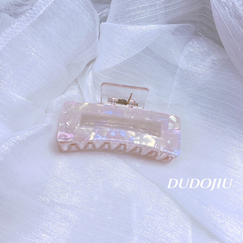 DUDOJIU♡｜🇰🇷正韓飾品✈️ 韓國帶回 ♡美人魚醋酸鏤空｜美人魚醋酸交叉 鯊魚夾 髮夾 抓夾-細節圖5