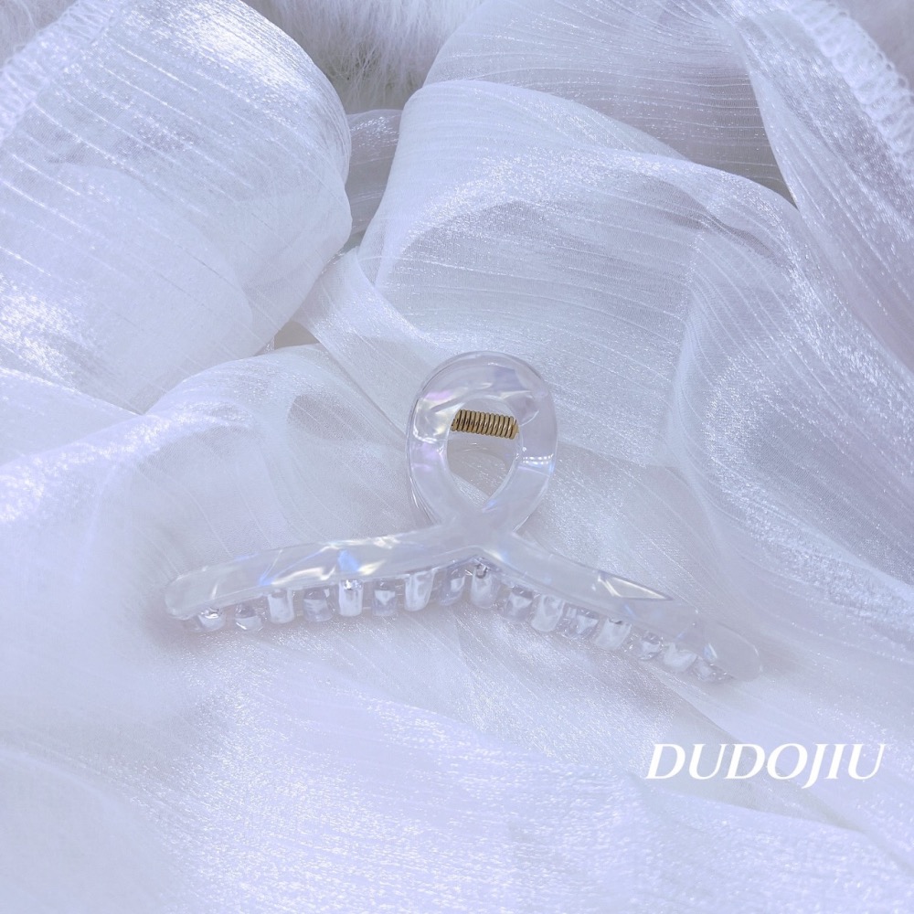 DUDOJIU♡｜🇰🇷正韓飾品✈️ 韓國帶回 ♡美人魚醋酸鏤空｜美人魚醋酸交叉 鯊魚夾 髮夾 抓夾-細節圖6