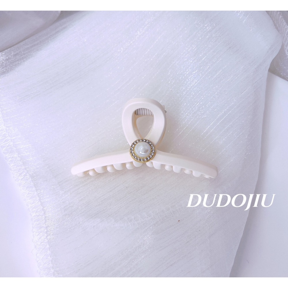 DUDOJIU♡｜🇰🇷正韓飾品✈️ 韓國帶回 ♡超美珍珠磨沙髮夾 鯊魚夾 抓夾-細節圖3