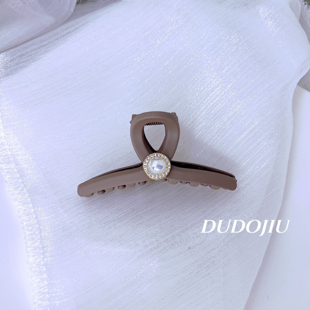 DUDOJIU♡｜🇰🇷正韓飾品✈️ 韓國帶回 ♡超美珍珠磨沙髮夾 鯊魚夾 抓夾-細節圖5