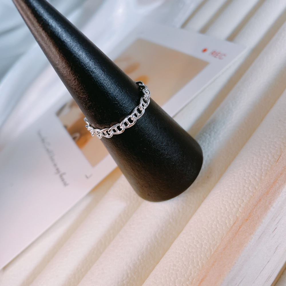 DUDOJIU♡｜💎S925銀 波光豬鼻子戒指 純銀 銀飾品-細節圖3