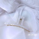 DUDOJIU♡｜🇰🇷正韓飾品✈️ 韓國帶回 ♡美人魚醋酸金屬鯊魚夾（適合髮量多者♡） 髮夾 抓夾-規格圖4