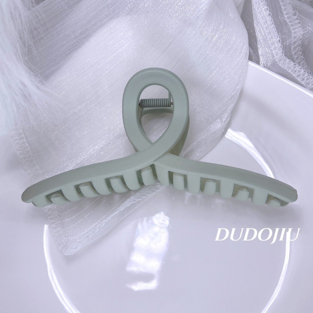DUDOJIU♡｜🇰🇷正韓飾品✈️ 韓國帶回 ♡莫蘭迪色系列磨砂質感交叉髮夾 鯊魚夾 抓夾（隨機出）-細節圖7