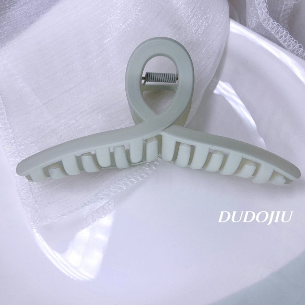 DUDOJIU♡｜🇰🇷正韓飾品✈️ 韓國帶回 ♡莫蘭迪色系列磨砂質感交叉髮夾 鯊魚夾 抓夾（隨機出）-細節圖9