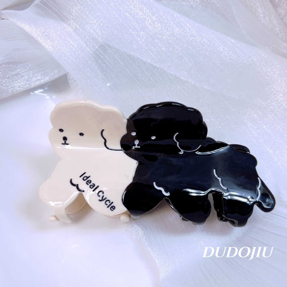 DUDOJIU♡｜🇰🇷正韓飾品✈️ 韓國帶回 ♡韓國新品小狗狗鯊魚夾｜邊夾｜髮圈 髮夾 瀏海夾-細節圖3