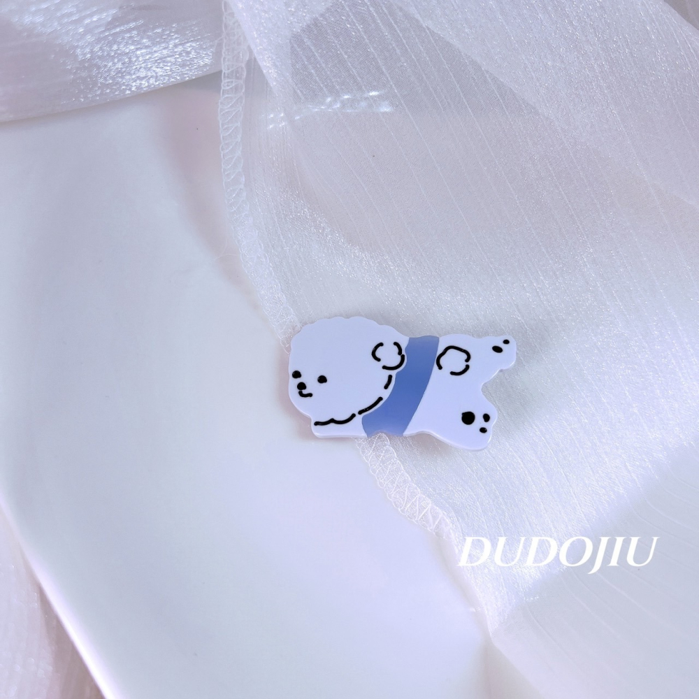 DUDOJIU♡｜🇰🇷正韓飾品✈️ 韓國帶回 ♡韓國新品小狗狗鯊魚夾｜邊夾｜髮圈 髮夾 瀏海夾-細節圖4