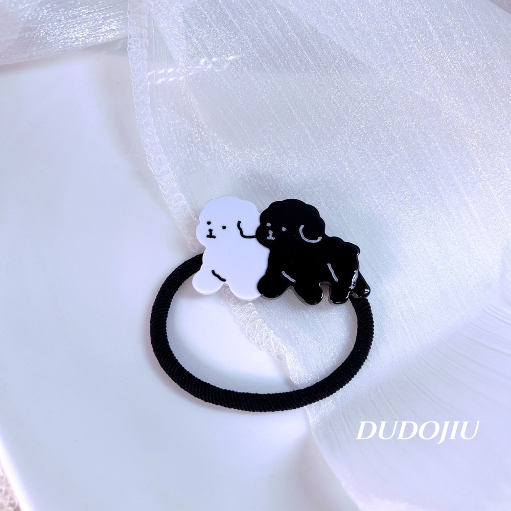 DUDOJIU♡｜🇰🇷正韓飾品✈️ 韓國帶回 ♡韓國新品小狗狗鯊魚夾｜邊夾｜髮圈 髮夾 瀏海夾-細節圖8