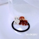 DUDOJIU♡｜🇰🇷正韓飾品✈️ 韓國帶回 ♡韓國新品小狗狗鯊魚夾｜邊夾｜髮圈 髮夾 瀏海夾-規格圖9