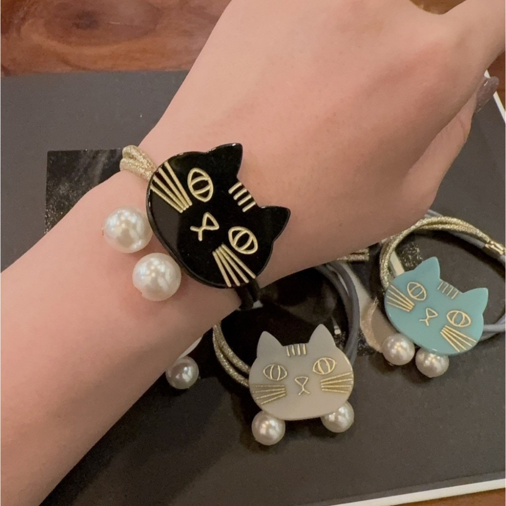 DUDOJIU♡｜🇰🇷正韓飾品✈️ 韓國帶回 ♡韓國💯超人氣貓咪髮束 髮圈-細節圖4