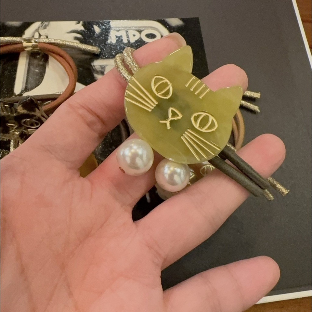 DUDOJIU♡｜🇰🇷正韓飾品✈️ 韓國帶回 ♡韓國💯超人氣貓咪髮束 髮圈-細節圖5