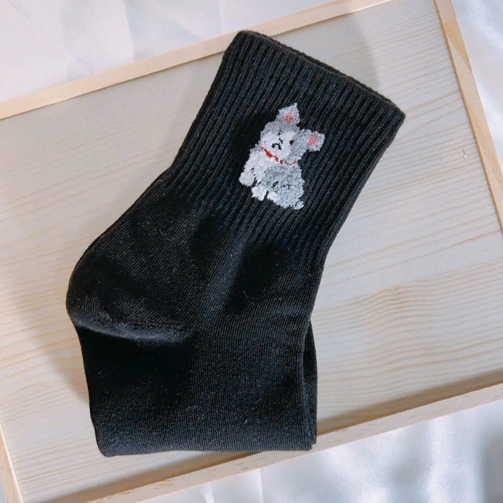 DUDOJIU♡｜ 🇰🇷韓國襪子 毛絨品種狗狗中筒襪 韓妞必備 棉襪 正韓 長襪 男襪女襪 韓襪 韓國襪-細節圖3