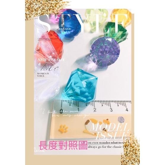 有孔大鑽石珠珠 袋裝混色九入 手作配件-細節圖3