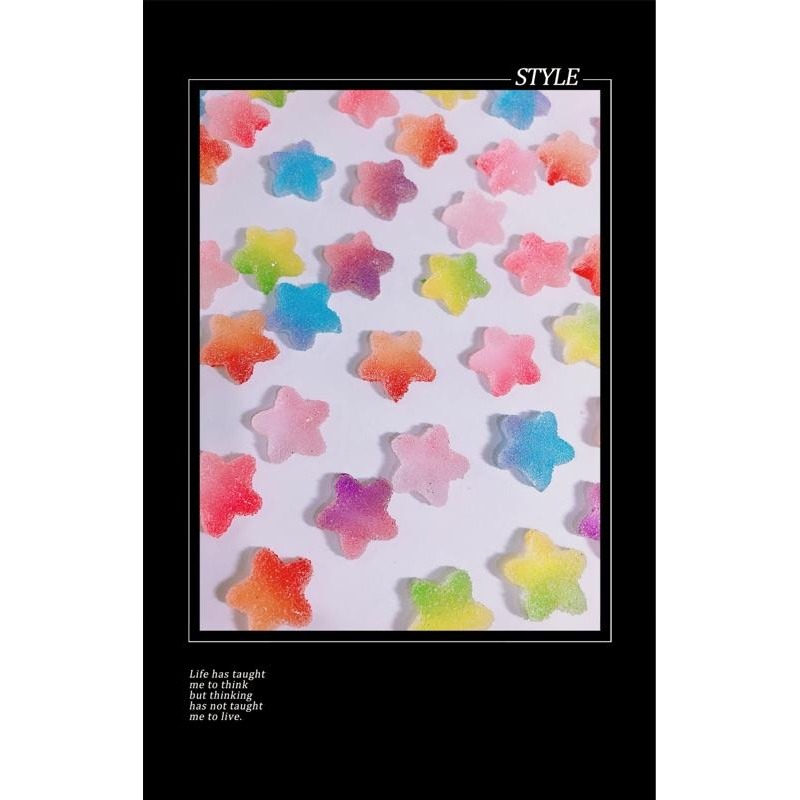 仿真漸變色星星軟糖 (硬）-細節圖3