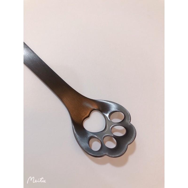 敲可愛金屬鏤空貓掌湯匙 小網紅必備唷-細節圖6