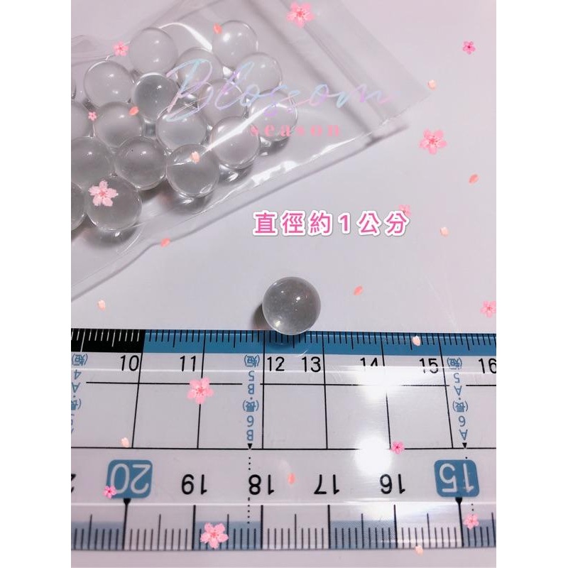 袋裝仿真透明白玉珍珠-細節圖2