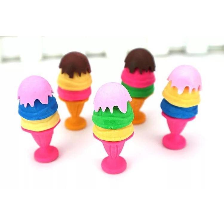 現貨 冰淇淋車 橡皮擦 可拆組 拍照佈景 安親班禮物 賣完不補-細節圖2