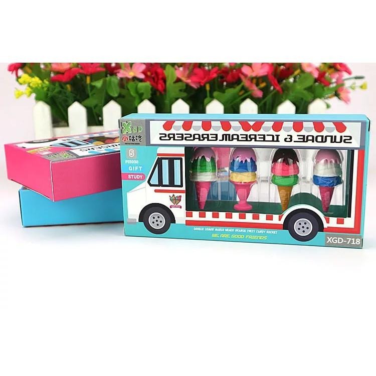 現貨 冰淇淋車 橡皮擦 可拆組 拍照佈景 安親班禮物 賣完不補-細節圖4