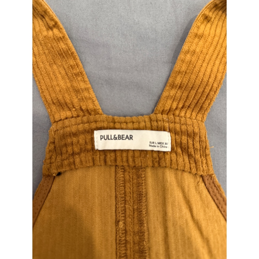 （二手）PULL&BEAR燈芯龍吊帶裙-細節圖2