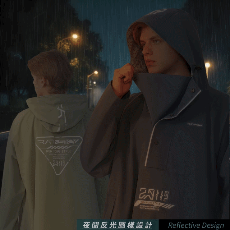 【傘亮亮雨傘】RainSkyZERO WET 雨行者機能雨衣-雨衣/風衣雨衣 時尚雨衣 連身雨衣 輕便雨衣 超輕雨衣-細節圖3