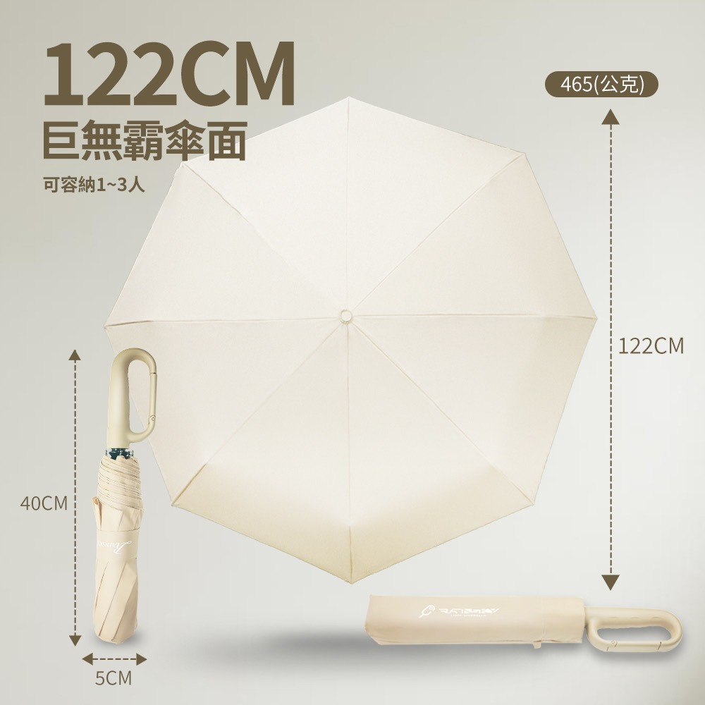 【傘亮亮雨傘】RainSKY-樂扣隨意掛LOCK 27吋超大三人自動傘 大傘面 大雨傘  大傘 自動傘 折疊傘 遮陽傘-細節圖8
