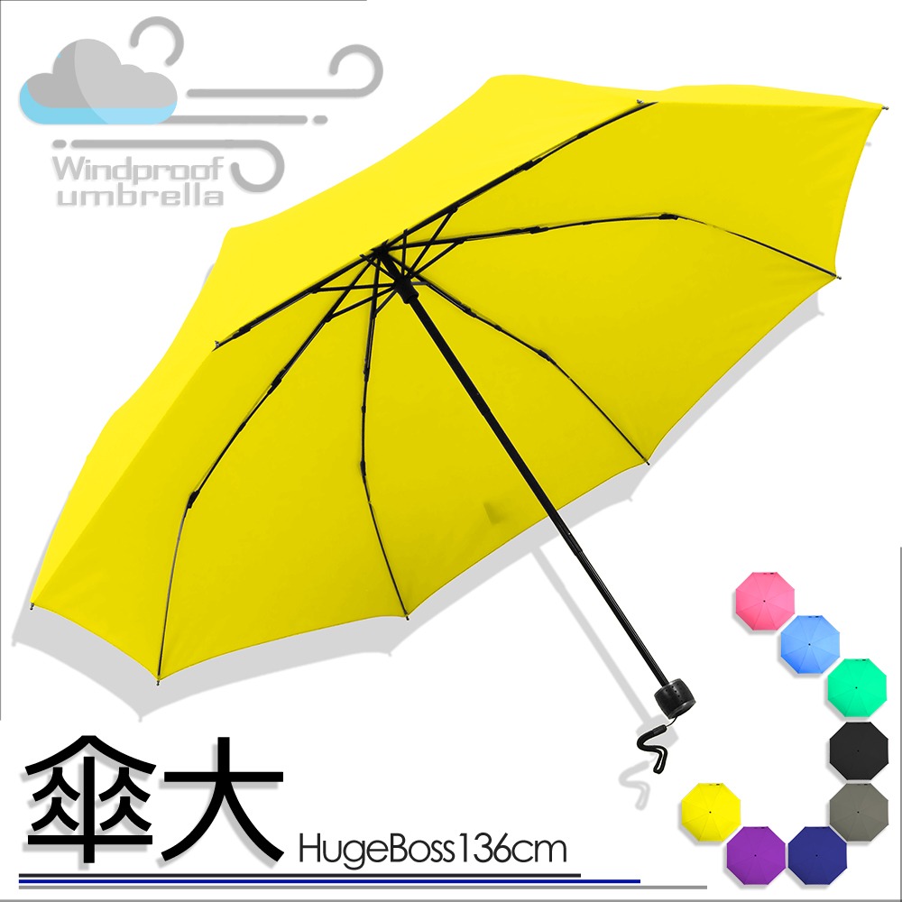 【傘亮亮雨傘】RainSky加大防護手推摺疊傘 自動開收傘 大傘面 大雨傘  大傘 自動傘 折疊傘 遮陽傘-規格圖4