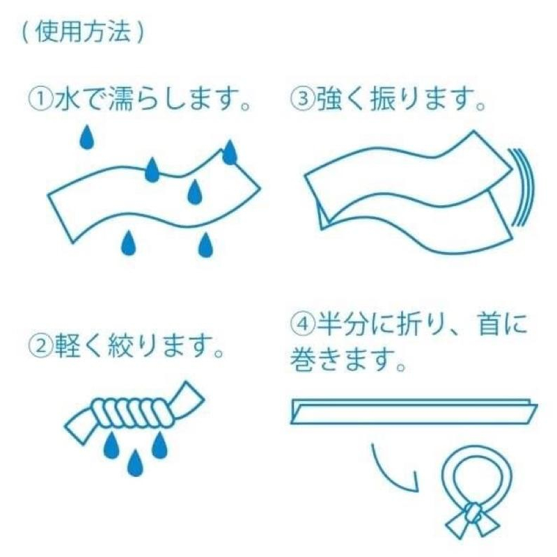 日本  polkapolka 2019新款 夏日涼感巾-細節圖2