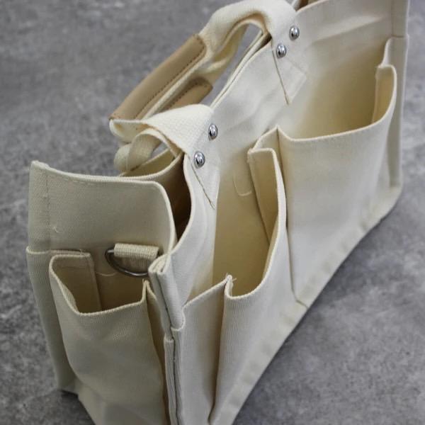 橙澄S-「日本直運」日本簡約時尚多格層2way包-細節圖4