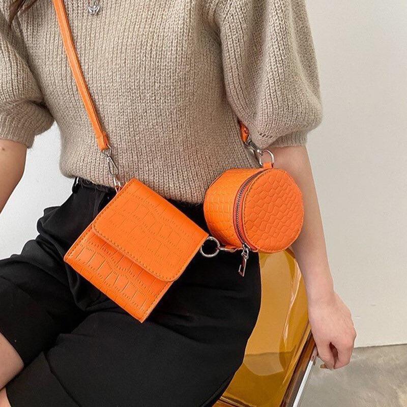 橙澄S-「日本直運」日本超設計感時尚斜背包-細節圖5