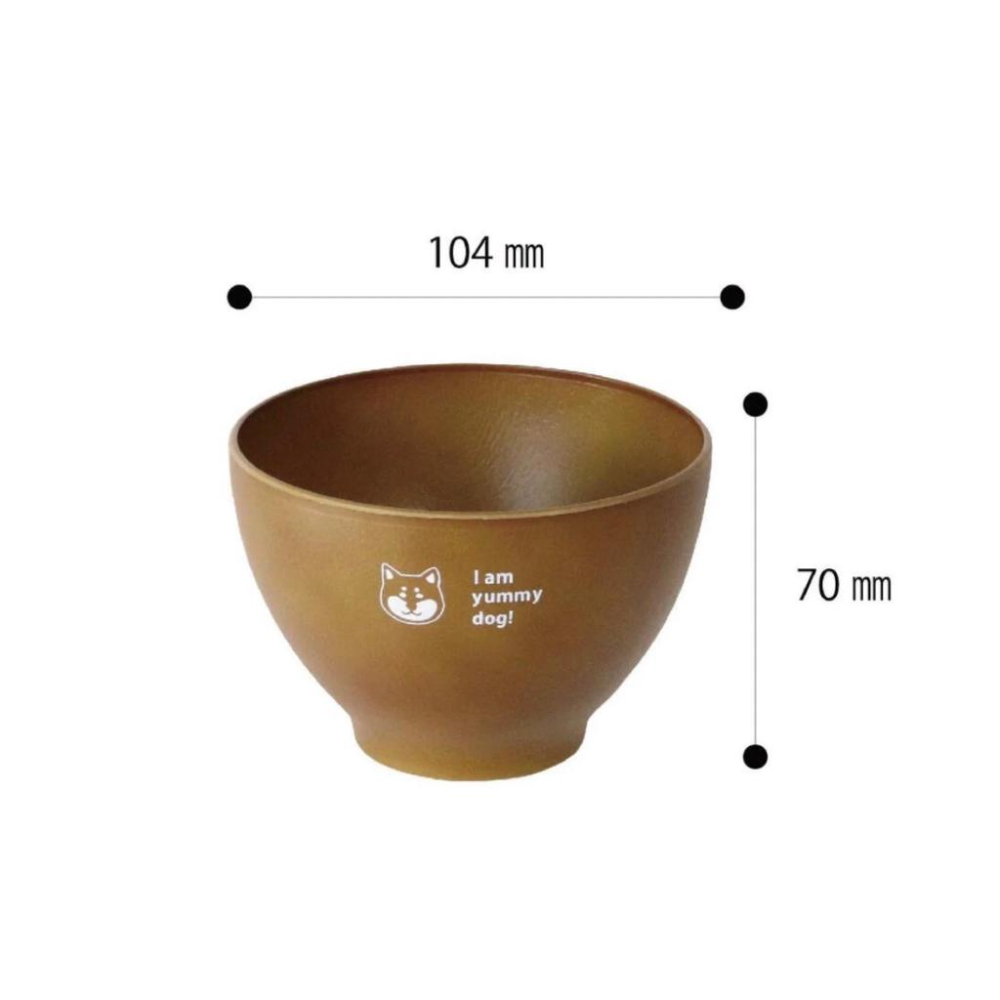 橙澄F-日本製 柴犬飯碗可用洗碗機、不易破碎-細節圖3