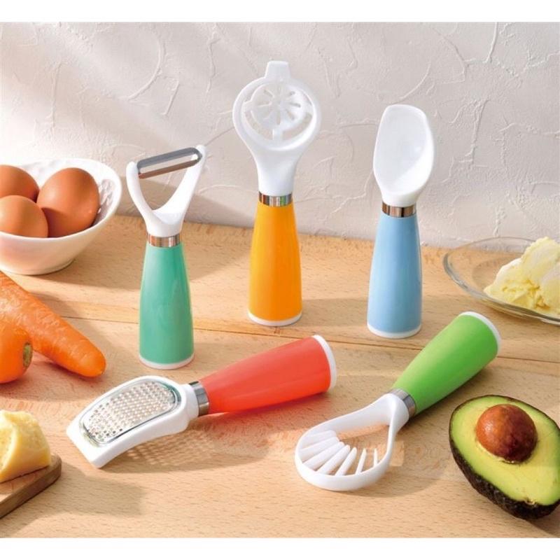 橙澄J💕K日本可站立式廚房料理工具5入套組-細節圖2