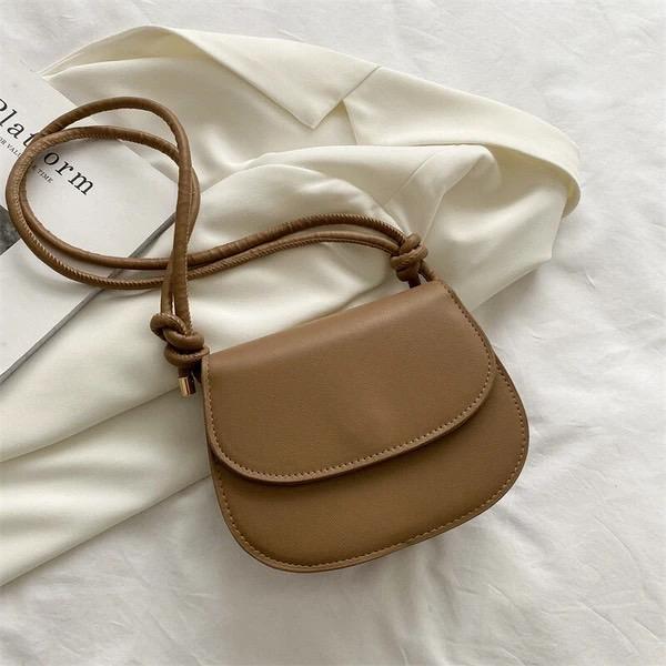 橙澄S-「日本直運」日本單肩類馬鞍包-細節圖5