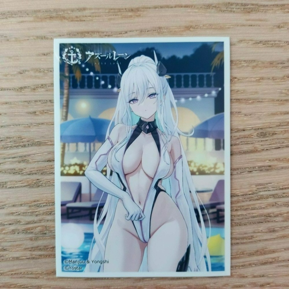 (現貨)碧藍航線 Azur Lane 官方角色收集卡套 奇爾沙治 夜間泳池 ver. キアサージ アズールレーン(單售)-細節圖2