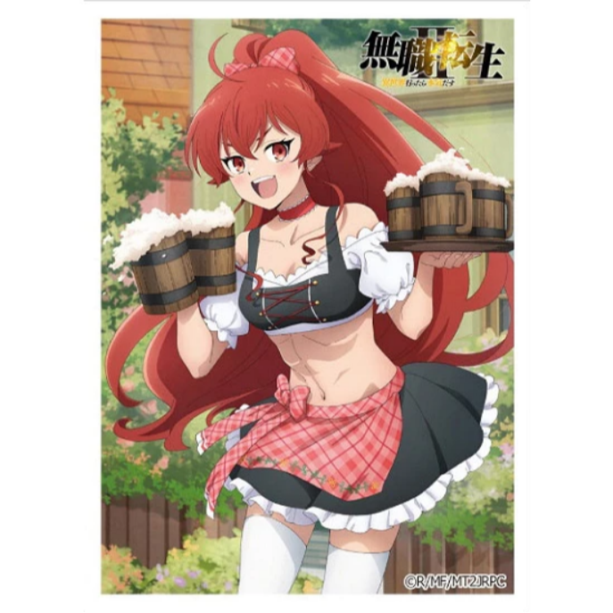 (現貨)無職轉生～到了異世界就拿出真本事～ 官方角色收集卡套 洛琪希 艾莉絲 希露菲葉特 洋裝ver.（單售）-規格圖7