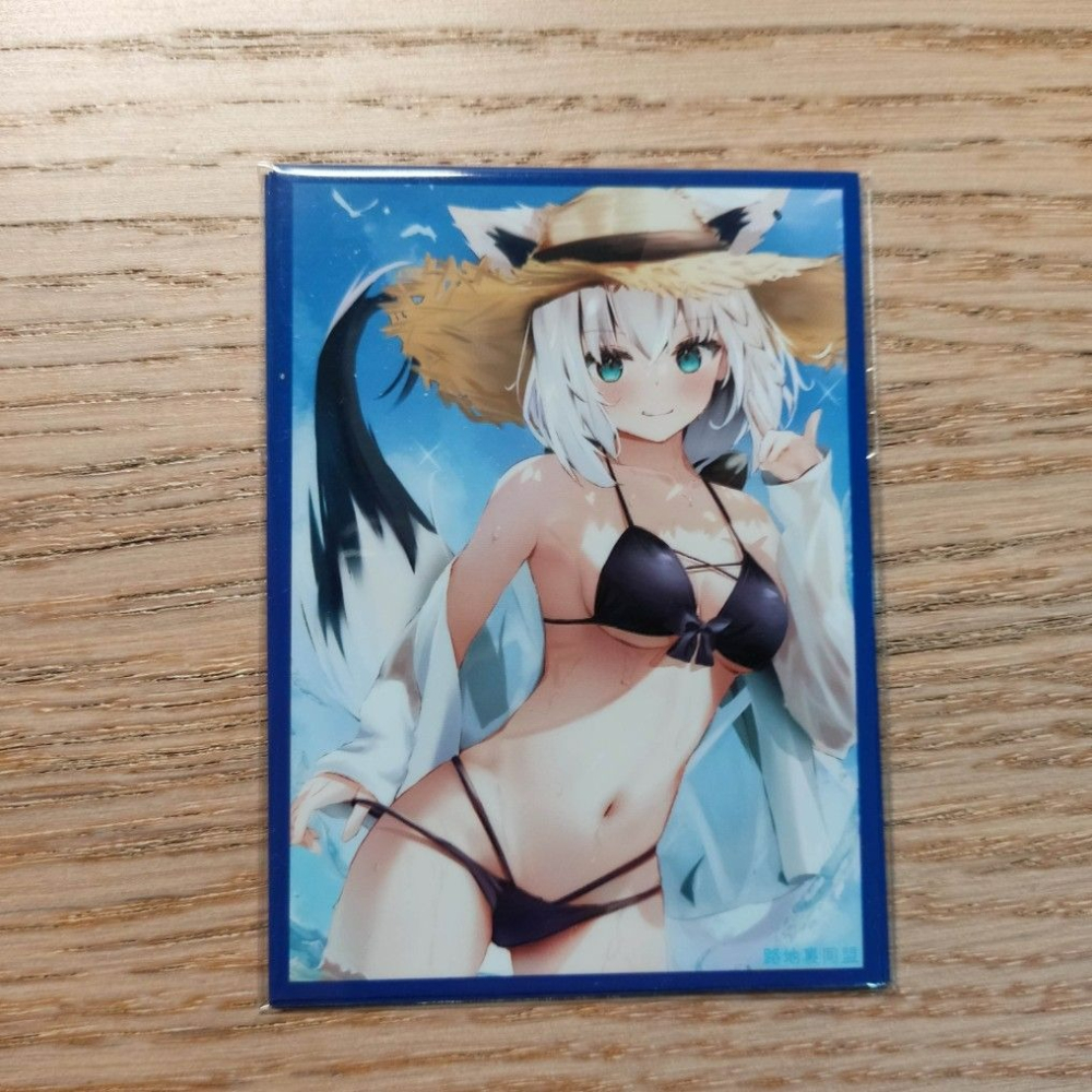 (現貨)ホロライブ hololive 同人角色收集卡套 白上吹雪 白上フブキ Fubuki 泳衣ver.（單售）-細節圖2