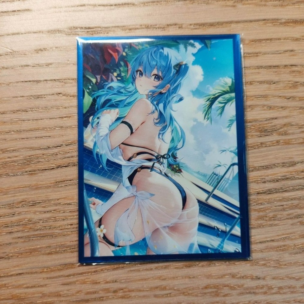 (現貨)ホロライブ hololive 同人角色收集卡套 星街彗星 星街慧星 Suisei 泳衣02ver.（單售）-細節圖2