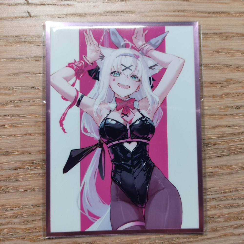 (現貨)ホロライブ hololive 同人角色收集卡套 白上吹雪 白上フブキ Fubuki 兔女郎ver.（單售）-細節圖2