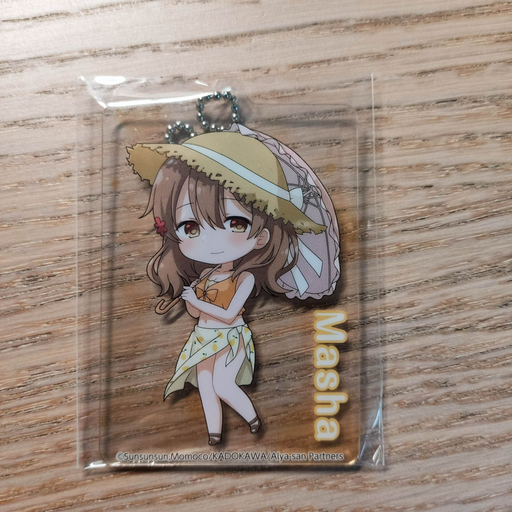 (現貨)Lucky Kuji「不時輕聲地以俄語遮羞的鄰座艾莉同學」F賞 壓克力吊飾 瑪利亞 瑪夏 Q版泳裝款（單售）-細節圖2