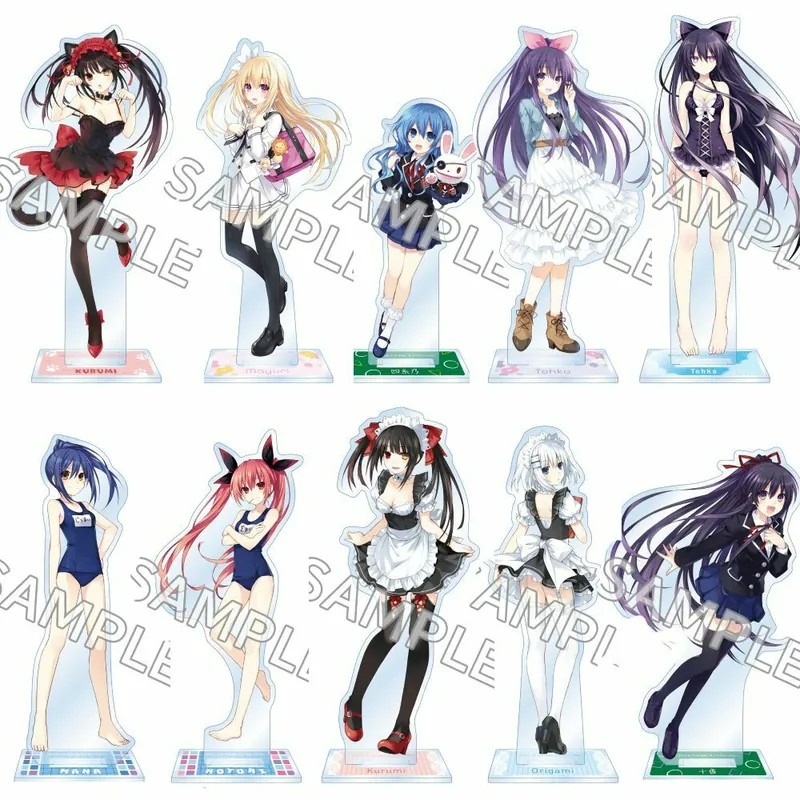 (現貨)「約會大作戰DATE A LIVE」系列 壓克力人形立牌 反轉十香（泳裝）夜刀神天香【日本進口精品】-細節圖4