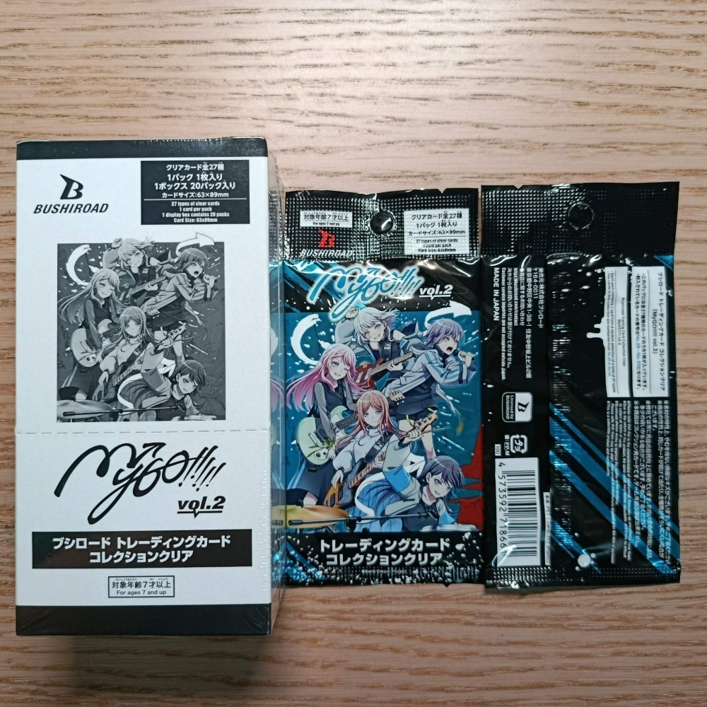 (現貨)日本正版 武士道 BanG Dream！ MyGO vol.2 透明卡片收藏集 收藏卡 透卡 盲抽 （單包販售）-細節圖2