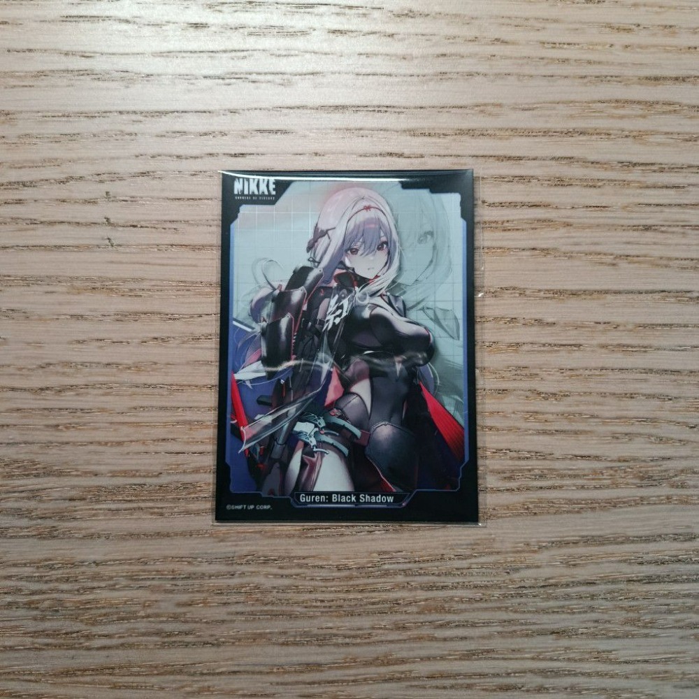 (現貨)勝利女神：妮姬 官方角色收集卡套 紅蓮：黑影 勝利の女神:NIKKE 紅蓮:ブラックシャドウ（單售）-細節圖2