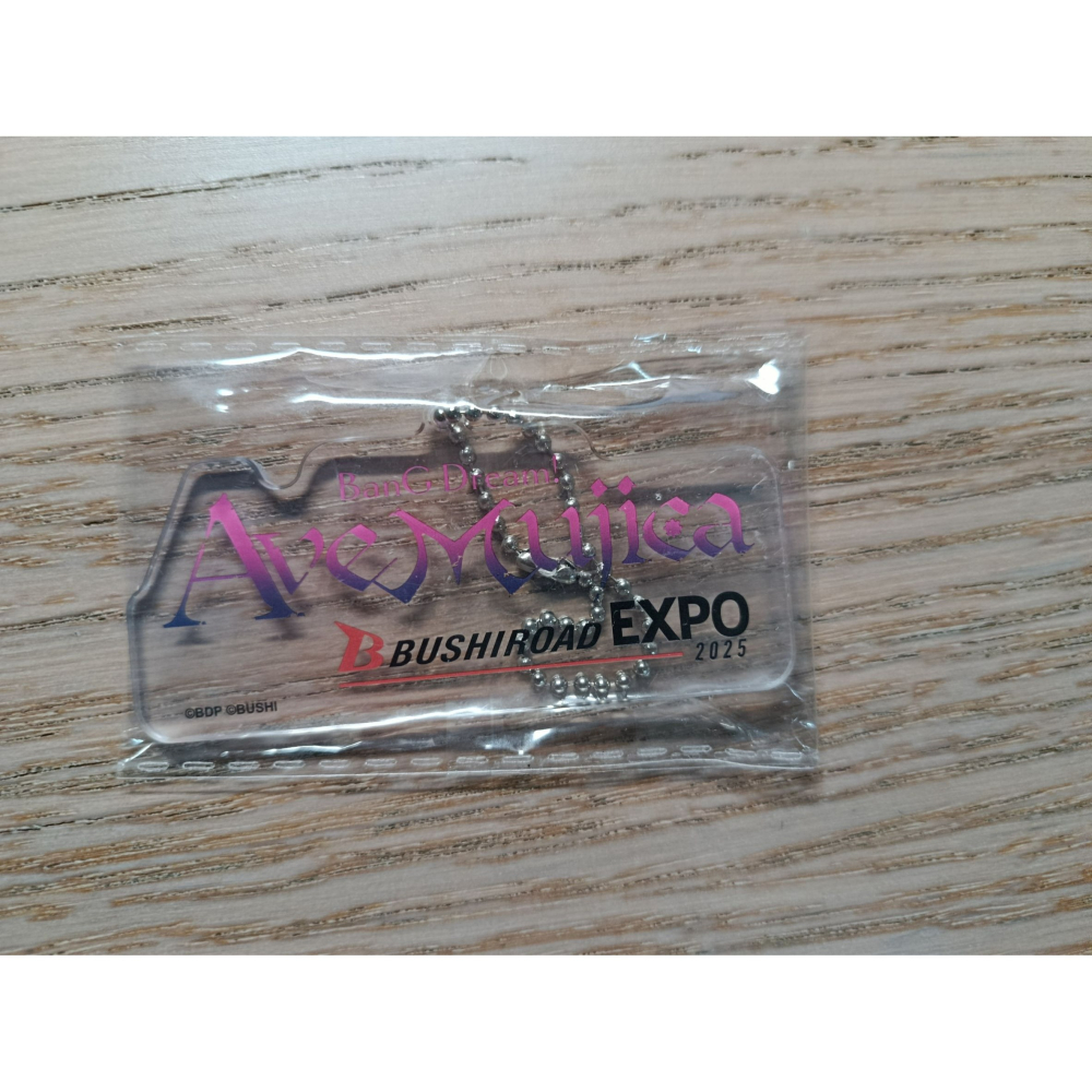 (現貨)「Ave Mujica」Bushiroad EXPO 2025 特製壓克力吊飾鑰匙扣環（正反面皆有可撕除保護膜）-細節圖2