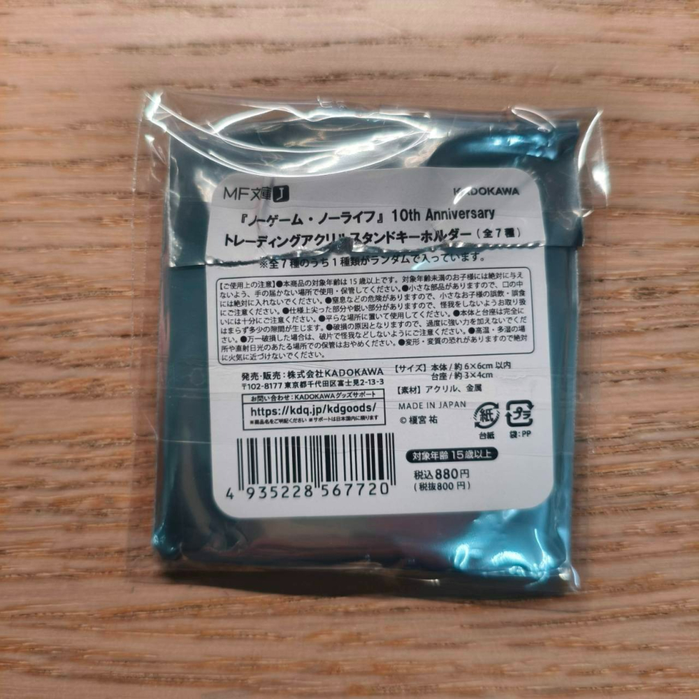 (現貨)『NO GAME NO LIFE 遊戲人生』 10th Anniversary 集換式壓克力鑰匙圈 史蒂芬妮多拉-細節圖3