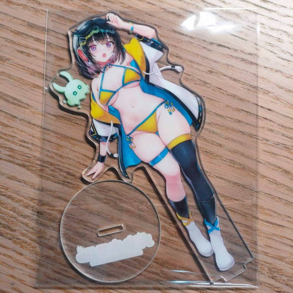 (現貨) 泳裝媽咪西貝魯 全身雙面正背立牌壓克力 （雙面不同圖）-細節圖2