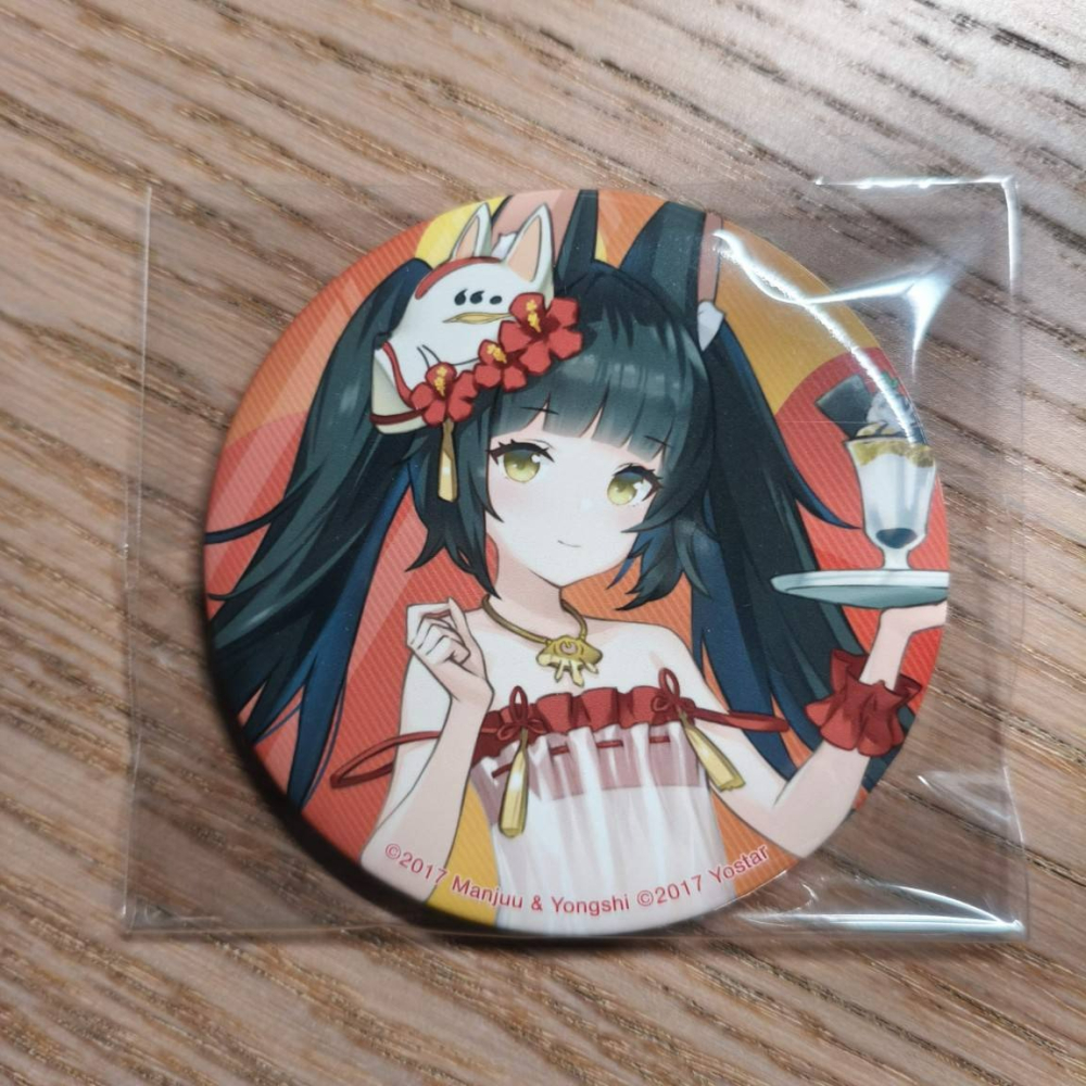 (現貨)『碧藍航線 Azur Lane』附獎賞之一擊徽章 Collection 胸章/徽章 長門（鯊） 長門-細節圖2