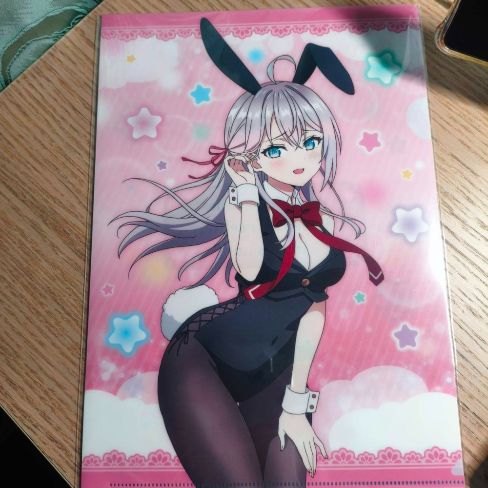 (現貨)【 不時輕聲地以俄語遮羞的鄰座艾莉同學】 A4 File夾套組 兔女郎ver.（2入）【日本進口精品】-細節圖2