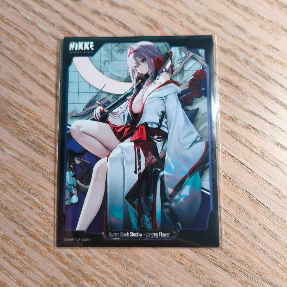 (現貨)勝利女神：妮姬 官方角色收集卡套 紅蓮：暗影-蓮花 紅蓮:ブラックシャドウ - ロンギングフラワー （單售）-細節圖2
