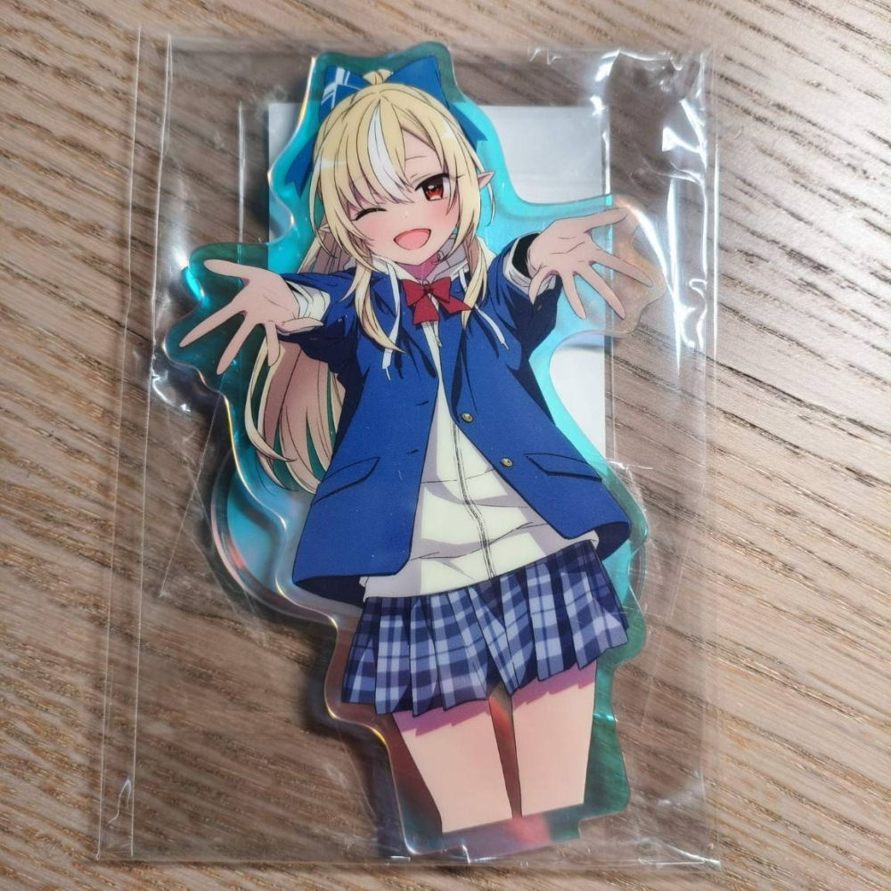 (現貨) 「不知道的事」研究會(1) 壓克力立牌&貼紙 不知火芙蕾雅 不知火フレア（僅賣立牌&貼紙）-細節圖4